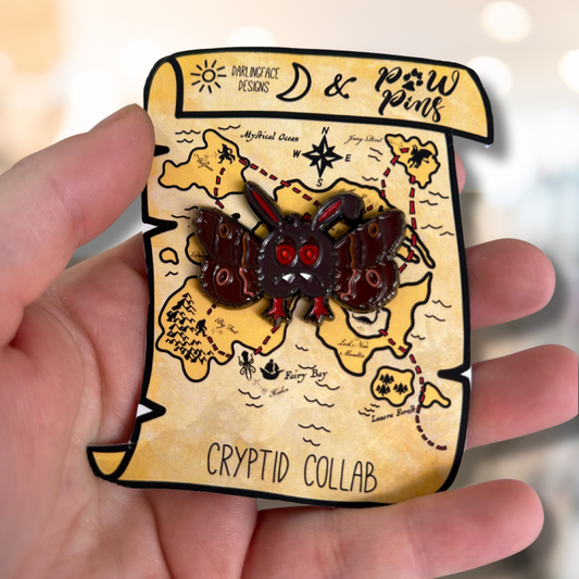 MothMan Enamel Pin