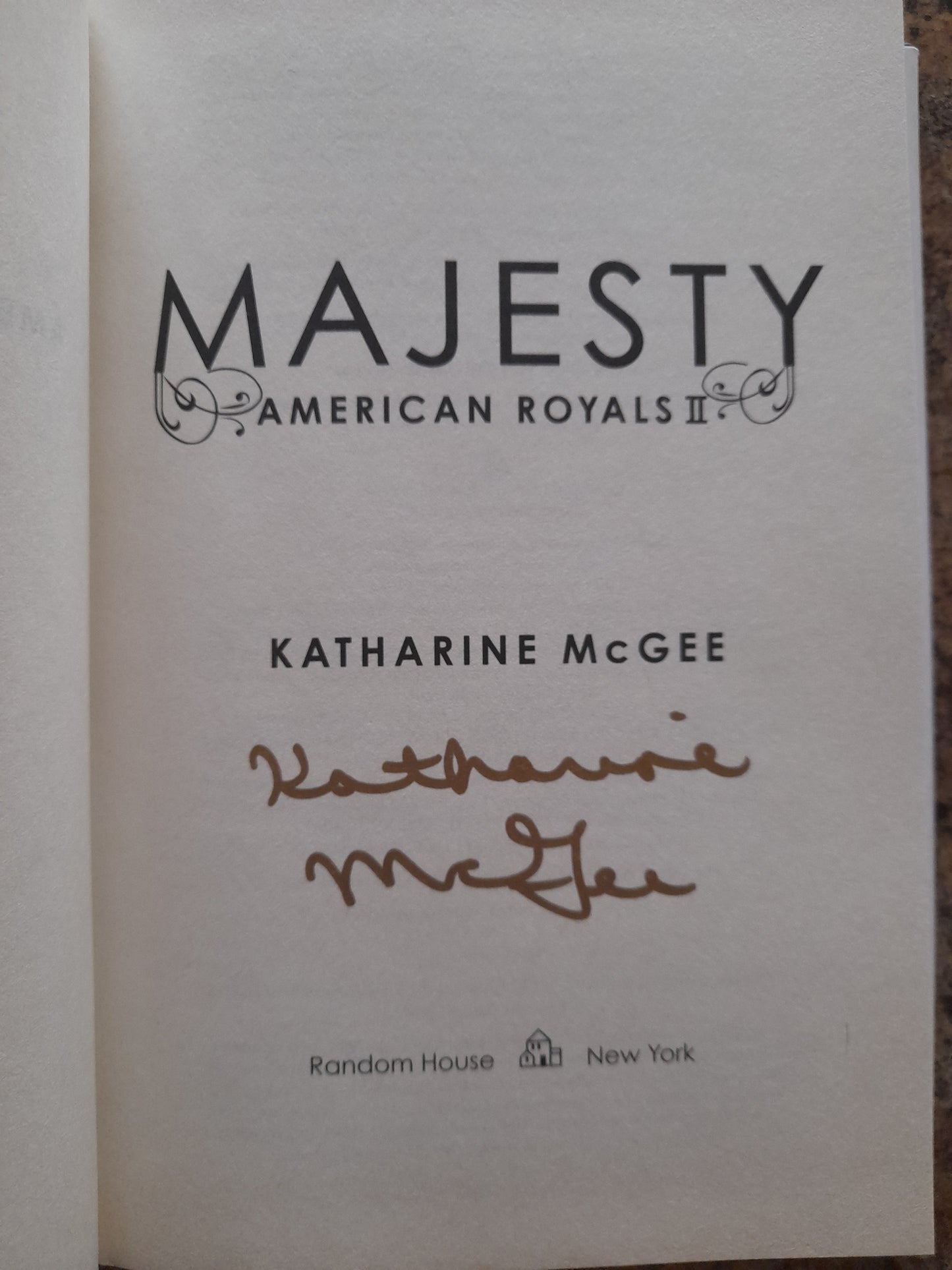 SIGNED COPY - Majesty by Katharine McGee