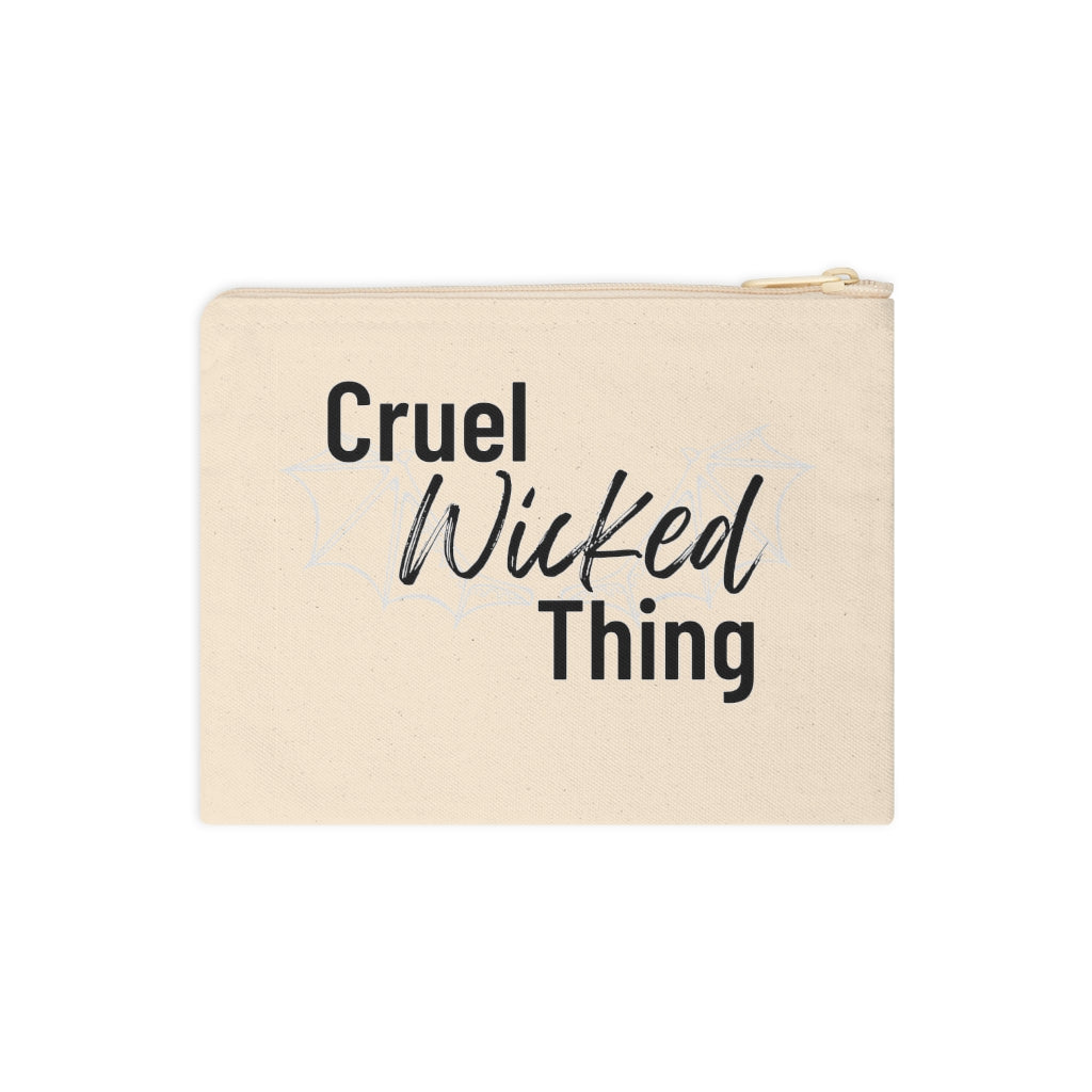 Cruel Wicked Thing Cotton Zipper Pouch